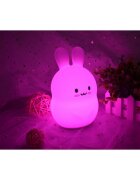 FreeON Lampa de veghe din silicon Rabbit