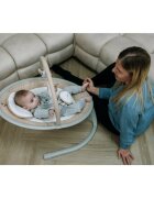FreeON Leagan balansoar Elite Beige cu 12 melodii 5 viteze de balansare si 3 pozitii de reglare a spatarului