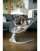 FreeON Leagan balansoar Elite Grey cu 12 melodii 5 viteze de balansare si 3 pozitii de reglare a spatarului