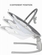 FreeON Leagan balansoar Elite Grey cu 12 melodii 5 viteze de balansare si 3 pozitii de reglare a spatarului