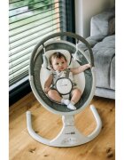 FreeON Leagan balansoar Elite Grey cu 12 melodii 5 viteze de balansare si 3 pozitii de reglare a spatarului