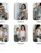FreeON Marsupiu cu scaunel 6 in 1 Easy Mode Grey
