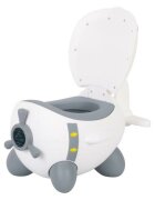 FreeON Olita copii in forma de avion Potty Plane 32 cm x 28 cm x 41 cm WhiteGrey