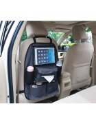 FreeON Organizator auto cu suport pentru tableta Deluxe cu multiple buzunare Black