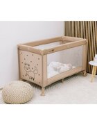 FreeON Patut pliabil pentru copii Nap Beige cu un nivel 120x60 cm