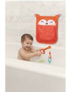FreeON Saculet pentru jucariile de baie Fox cu sistem de prindere cu ventuze 32x38 cm