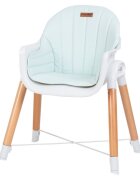 FreeON Scaun de masa 2 in 1 reglabil Tin cu tavita si husa detasabile suport pentru picioare reglabil Light Green