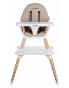 FreeON Scaun de masa Eos Beige 3 in 1 multifunctional cu tavita reglabila si detasabila conform cu standardul european de securitate