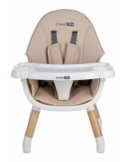 FreeON Scaun de masa Eos Beige 3 in 1 multifunctional cu tavita reglabila si detasabila conform cu standardul european de securitate