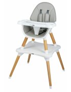 FreeON Scaun de masa Eos Grey 3 in 1 multifunctional cu tavita reglabila si detasabila conform cu standardul european de securitate