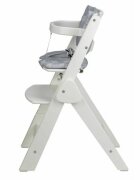 FreeON Scaun de masa Finny Fold White 6 luni-15 kg reglabil pe inaltime pernuta pliabil