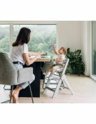 FreeON Scaun de masa Finny Fold White 6 luni-15 kg reglabil pe inaltime pernuta pliabil