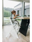 FreeON Scaun de masa Finny Fold White 6 luni-15 kg reglabil pe inaltime pernuta pliabil