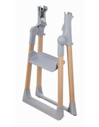 FreeON Scaun de masa pentru copii Flexi Grow Gri 2 in 1 transformabil pliabil contine 2 accesorii 0 luni +