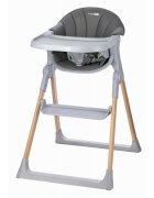 FreeON Scaun de masa pentru copii Flexi Grow Gri 2 in 1 transformabil pliabil contine 2 accesorii 0 luni +