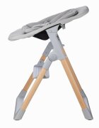 FreeON Scaun de masa pentru copii Flexi Grow Gri 2 in 1 transformabil pliabil contine 2 accesorii 0 luni +