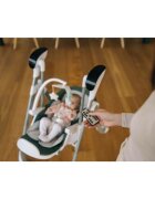 FreeON Scaun de masa si balansoar 2 in 1 Oli Deluxe Pistachio transformabil multifunctional cu melodii de leagan 0 luni+