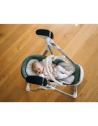 FreeON Scaun de masa si balansoar 2 in 1 Oli Deluxe Pistachio transformabil multifunctional cu melodii de leagan 0 luni+