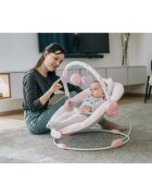 FreeON Scaunel balansoar Rest n Play cu trei jucarii 8 melodii pink