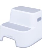 FreeON Scaunel inaltator WC cu doua trepte si suprafata antiderapanta White Grey