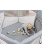 FreeON Tarc de joaca in forma de hexagon pliabil cu geanta de transport 117x74 cm Grey