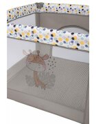 FreeON Tarc de joaca patrat 93x93x87 cm pana la 15 kg 6 luni+ Gri