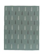 Fresk Patura Fine Knitted din bumbac organic 80x100 cm Forest