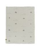 Fresk Patura Fine Knitted din bumbac organic 80x100 cm Ice Mountain