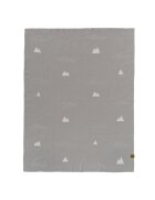 Fresk Patura Fine Knitted din bumbac organic 80x100 cm Ice Mountain