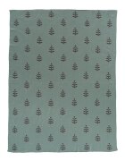 Fresk Patura Fine Knitted din bumbac organic Leaves