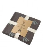 Fresk Patura Fine Knitted din bumbac organic Leaves