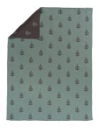 Fresk Patura Fine Knitted din bumbac organic Leaves