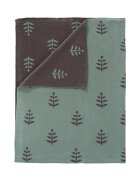 Fresk Patura Fine Knitted din bumbac organic Leaves