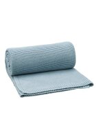 Fresk Patura impletita din bumbac organic 80x100 cm blue fog