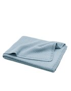 Fresk Patura impletita din bumbac organic 80x100 cm blue fog
