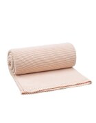 Fresk Patura impletita din bumbac organic 80x100 cm dusty pink