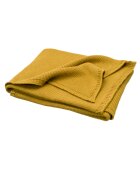 Fresk Patura impletita din bumbac organic 80x100 cm galben-mustar