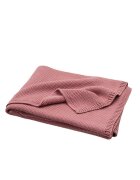 Fresk Patura impletita din bumbac organic 80x100 cm rose down