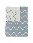Fresk Patura impletita fin din bumbac organic 80x100 cm model Waves