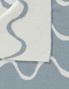 Fresk Patura impletita fin din bumbac organic 80x100 cm model Waves