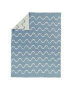 Fresk Patura impletita fin din bumbac organic 80x100 cm model Waves
