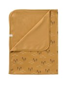 Fresk Paturica din bumbac organic cu model Woods Yellow