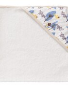 Fresk Prosop cu gluga 100 bumbac organic Fox blue 75x75 cm