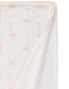 Fresk Prosop cu gluga 100 bumbac organic Swan peach 100x75 cm