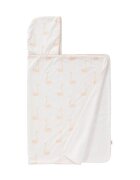 Fresk Prosop cu gluga 100 bumbac organic Swan peach 100x75 cm
