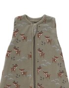 Fresk Sac de dormit cocon din bumbac organic 0-3 luni model Deer Olive