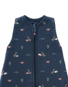 Fresk Sac de dormit cocon din bumbac organic 0-3 luni model Rabbit Mood Indigo