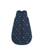 Fresk Sac de dormit cocon din bumbac organic 0-3 luni model Rabbit Mood Indigo