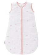 Fresk Sac de dormit din bumbac organic exterior muselina Rainbow rose 0-6 luni