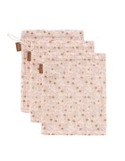 Fresk Set 3 manusi de muselina pentru baie model Garden Flowers